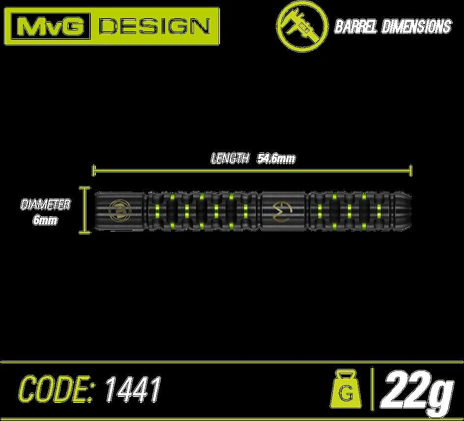 Strėlytės Winmau Adrenalin MvG design, 22 g