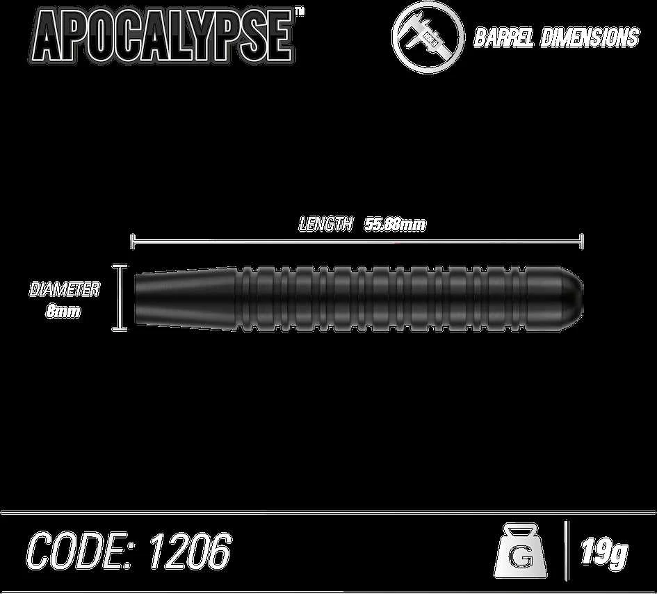 Smiginio strėlytės Winmau Apocalypse Brass, 3 vnt.