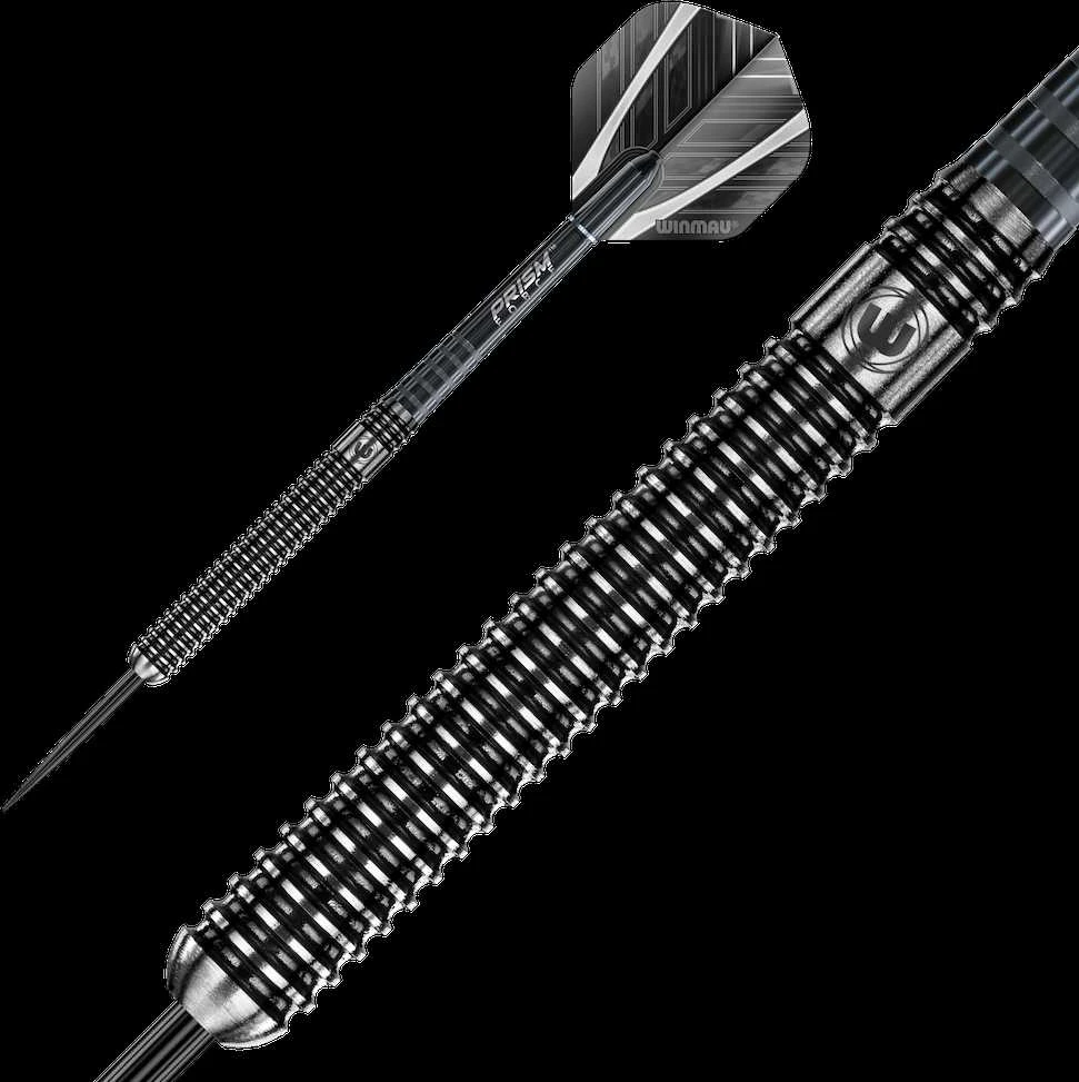 Winmau Blackout smiginio strėlytės su plieniniais smaigaliais 22 g