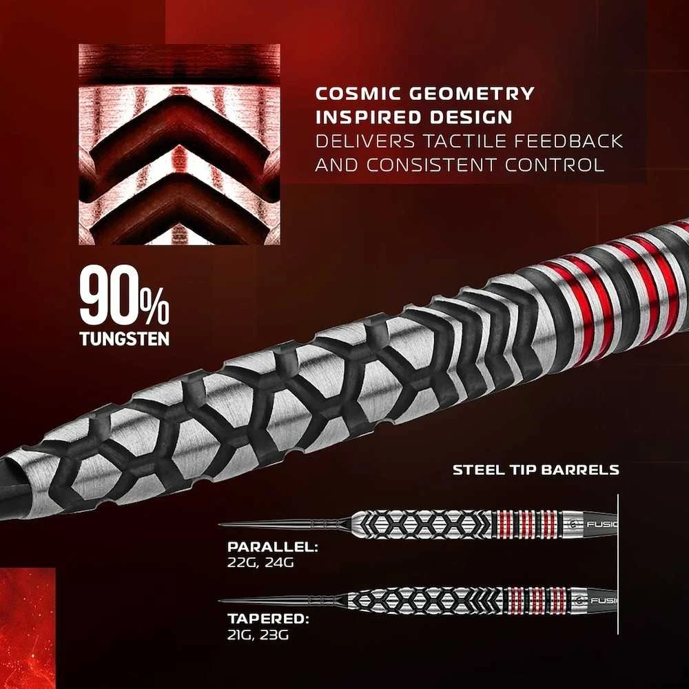 21 gramo strėlytės Winmau Fornax Tapered Switch Point 90% volfrmo