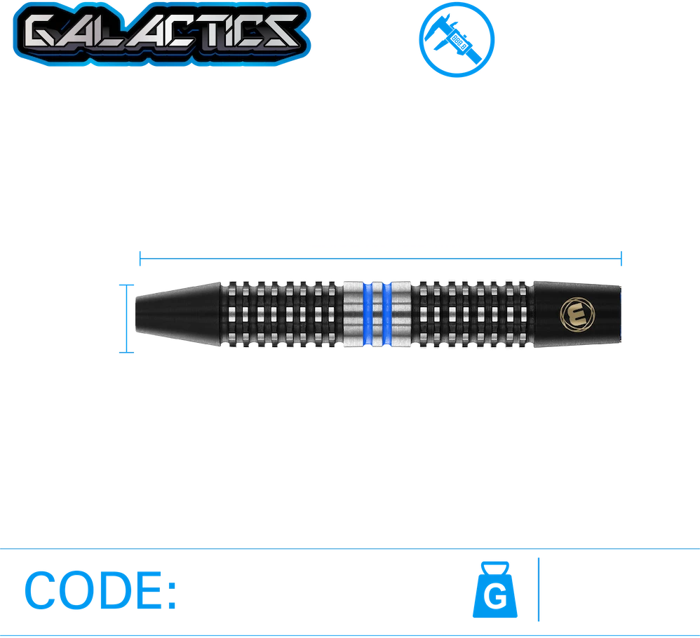 Strėlytės Winmau Galactics 90%, 24 gramų