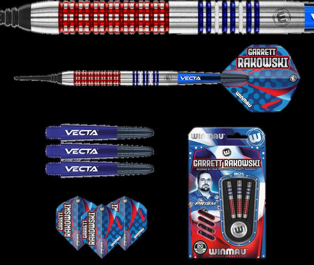Strėlytės Winmau Garrett Rakowski 90%, 18/20 gramų