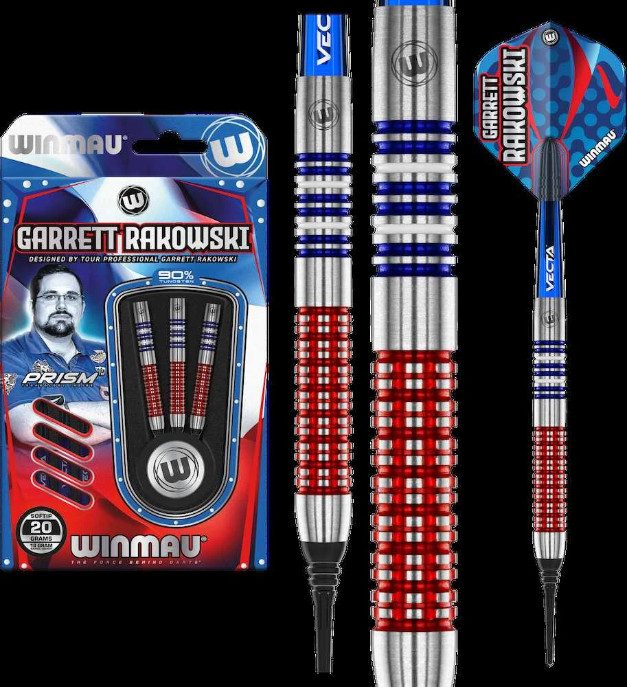 Strėlytės Winmau Garrett Rakowski 90%, 18/20 gramų