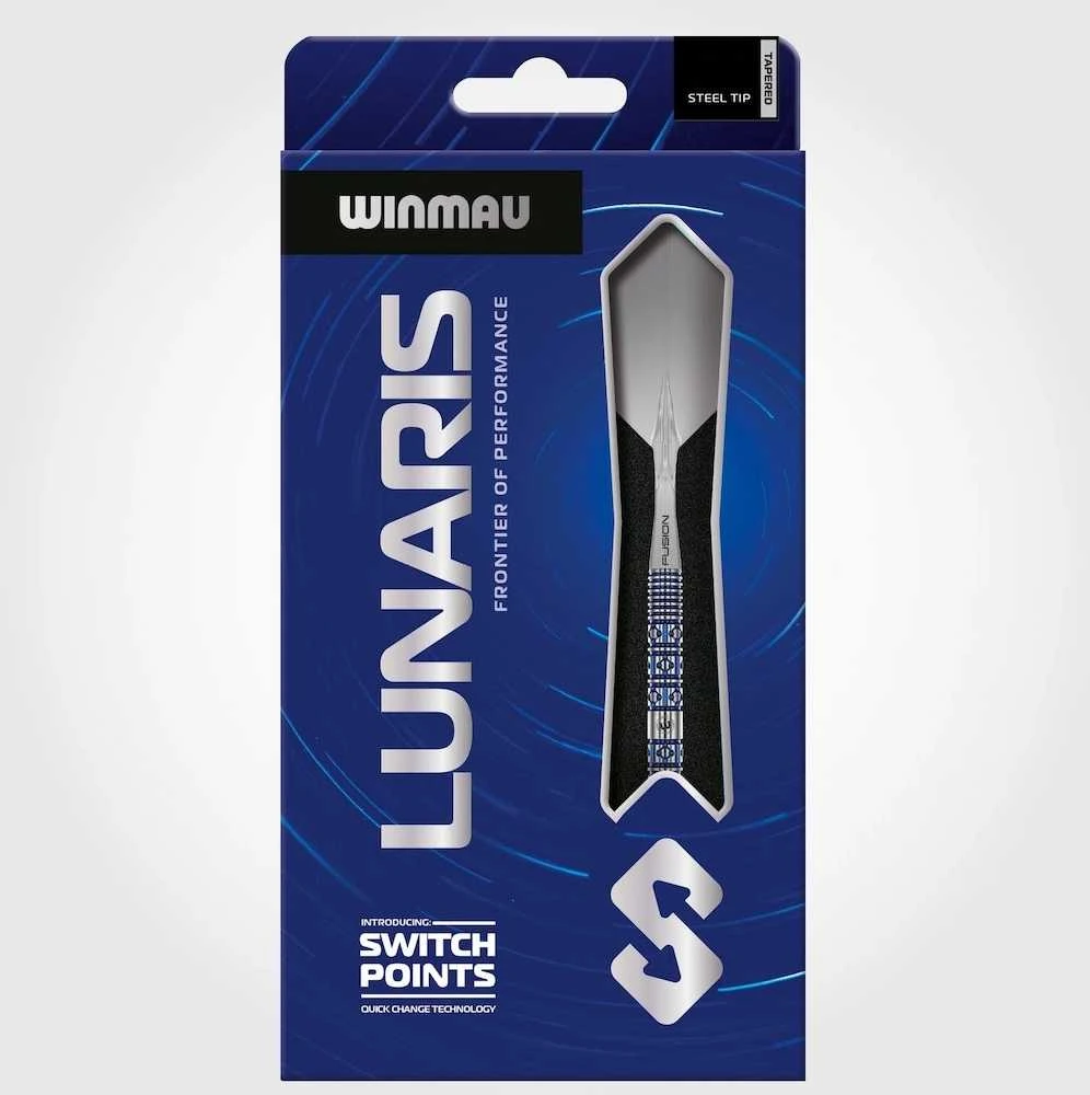 22 gramų strėlytės Winmau Lunaris Tapered Switch Point 90% volframo