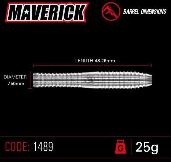 "Winmau Maverick" 80% volframo plieninės strėlės