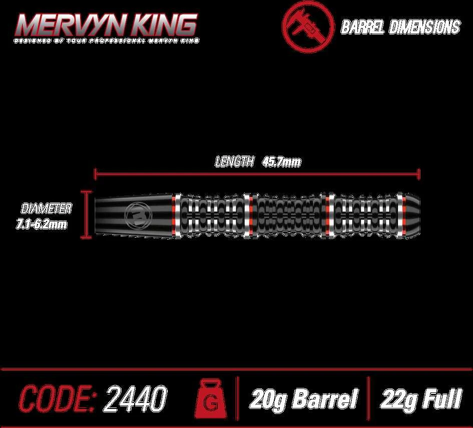 Strėlytės Winmau Mervyn King S.E. 20/22 gramų