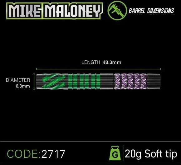 Strėlytės Winmau Mike Maloney, 20 gramų