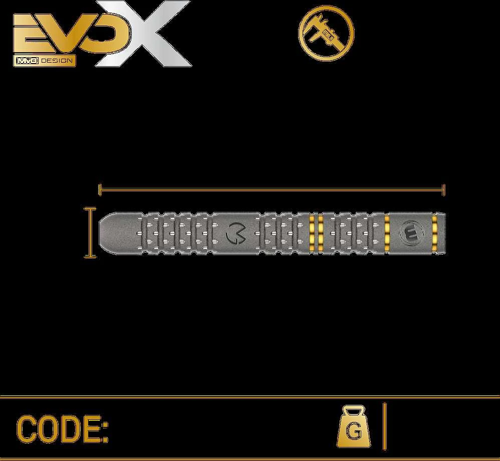 Strėlytės Winmau MvG EvoX 90% 22,5 gramai