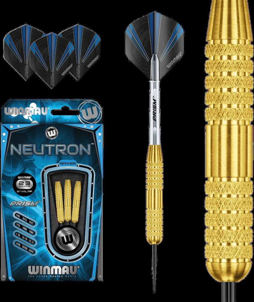 Winmau Neutron plieninių smaigalių žalvarinės smiginio strėlytės 23 g