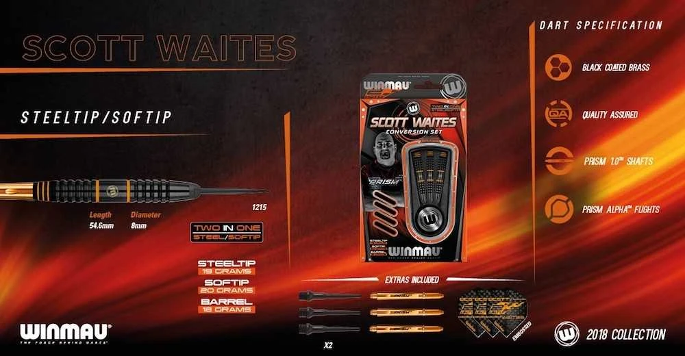 Strėlytės Winmau Scott Waites 19/20 g