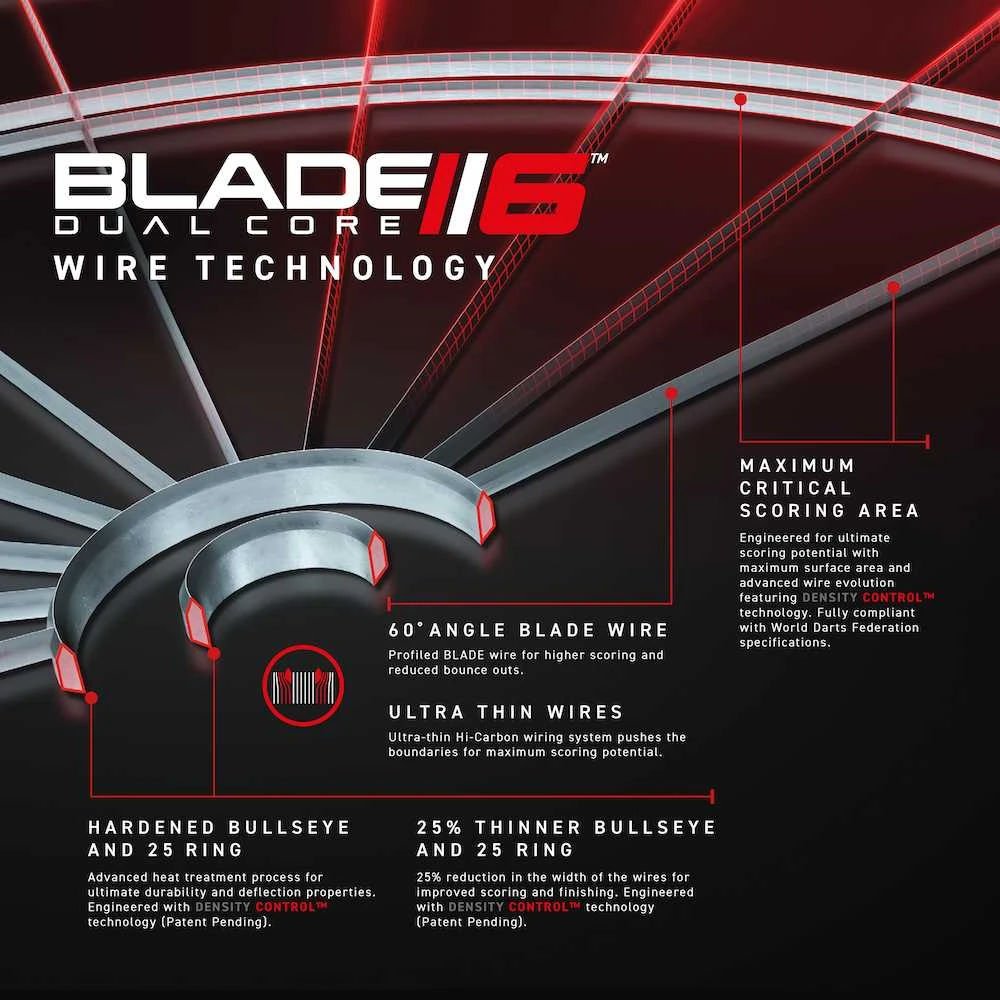 Smiginio taikinys Winmau Blade 6 Dual Core
