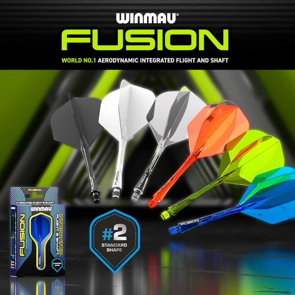 Winmau Fusion 2 standard - integruota kotelio ir standartinio sparnelio sistema, vidutiniai