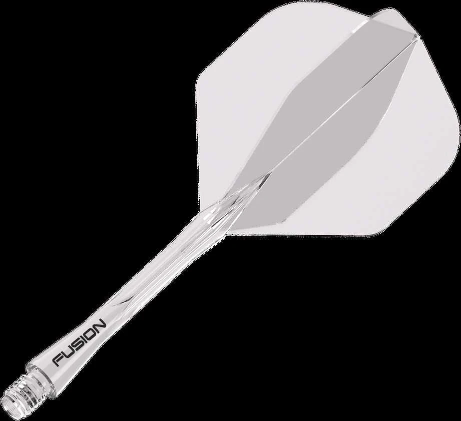 Winmau Fusion 2 standard - integruota kotelio ir standartinio sparnelio sistema, skaidrūs, ilgi