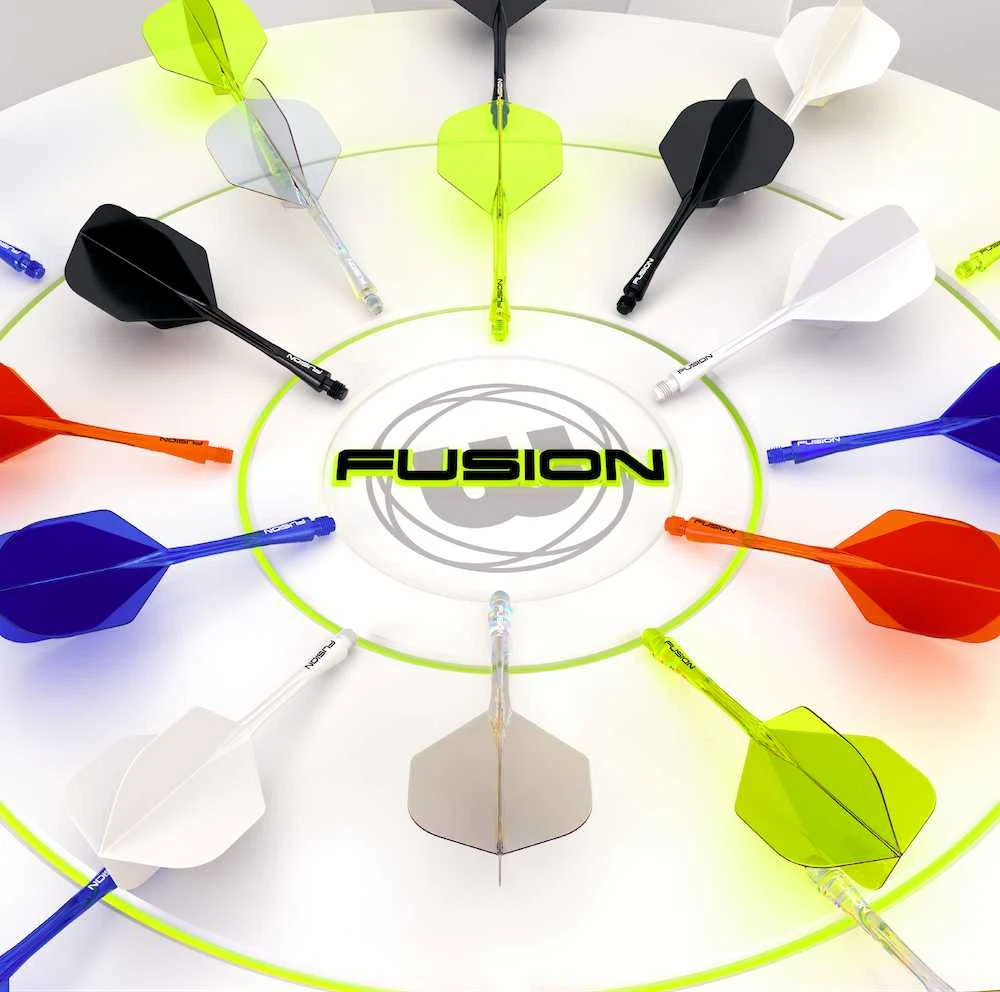 Winmau Fusion 2 standard - integruota kotelio ir standartinio sparnelio sistema, trumpi