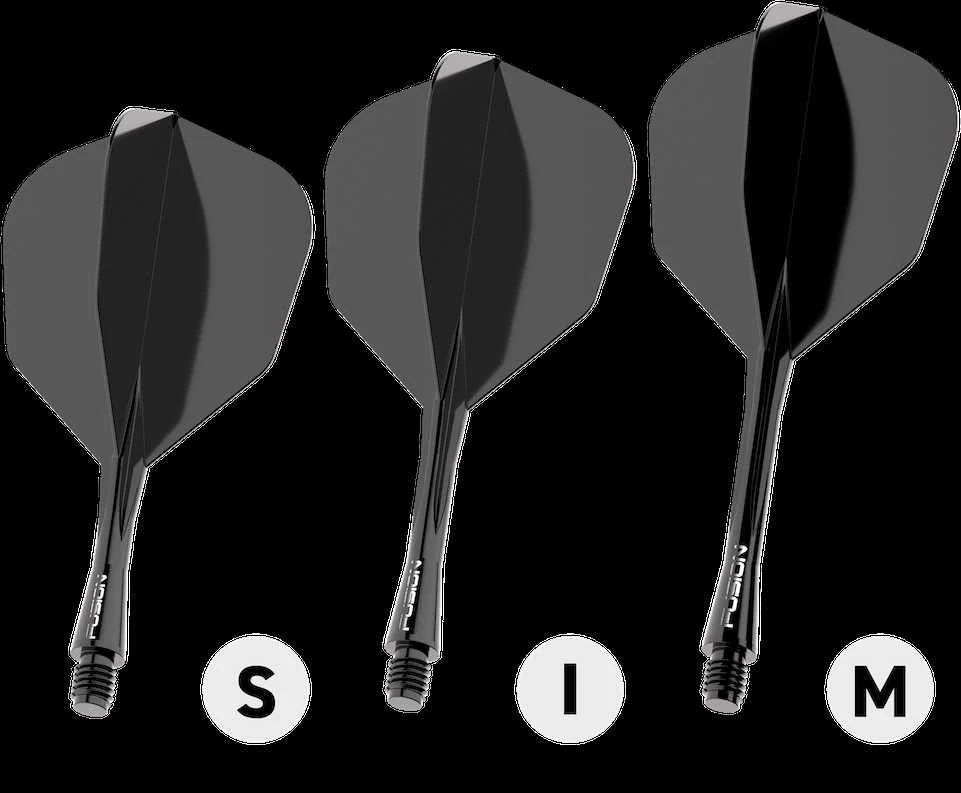 Winmau Fusion 6 shape - integruota kotelio ir sparnelio sistema, trumpi