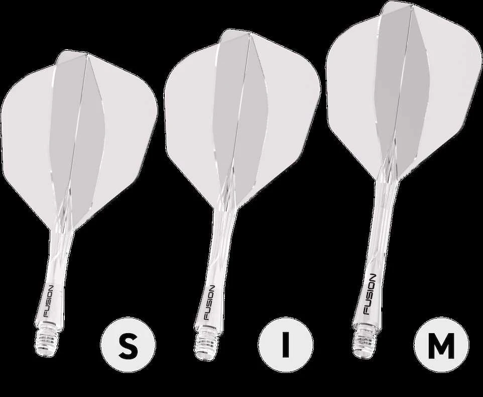 Winmau Fusion 6 shape - integruota kotelio ir sparnelio sistema, vidutiniai