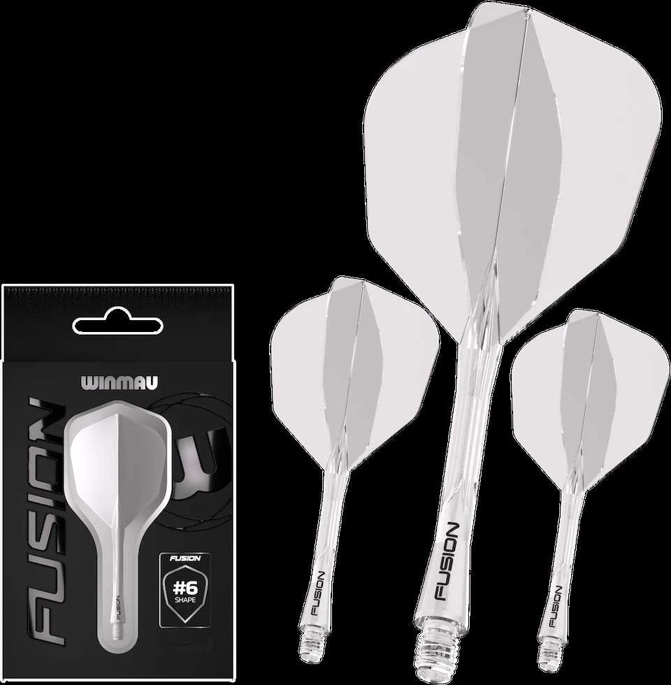 Winmau Fusion 6 shape - integruota kotelio ir sparnelio sistema, trumpi