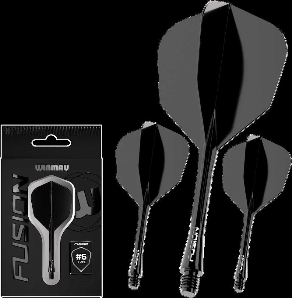 Winmau Fusion 6 shape - integruota kotelio ir sparnelio sistema, trumpi