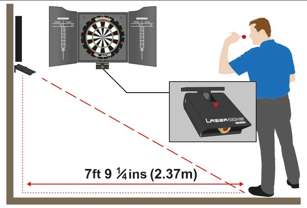 "Winmau Dart lazerinis Oche