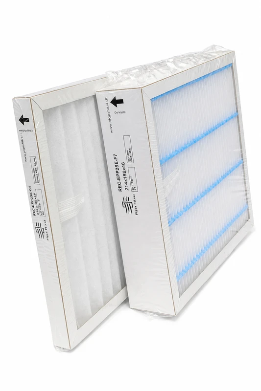 Pigūsfiltrai Filtrų komplektas F7+G4, rekuperatoriui Blauberg Komfort D5B180E (214x186x48 mm / 214x186x18 mm)