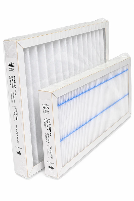 Pigūsfiltrai Filtrų komplektas F7+G4, rekuperatoriui Salda Smarty 2XV (270x121x25/270x187x25mm)
