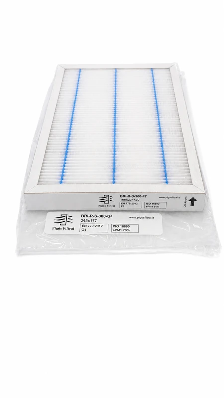 Pigūsfiltrai Filtrų komplektas F7+G4, rekuperatoriui Brink Renovent Sky 300 (166x234x20 mm / 245x177x5 mm)