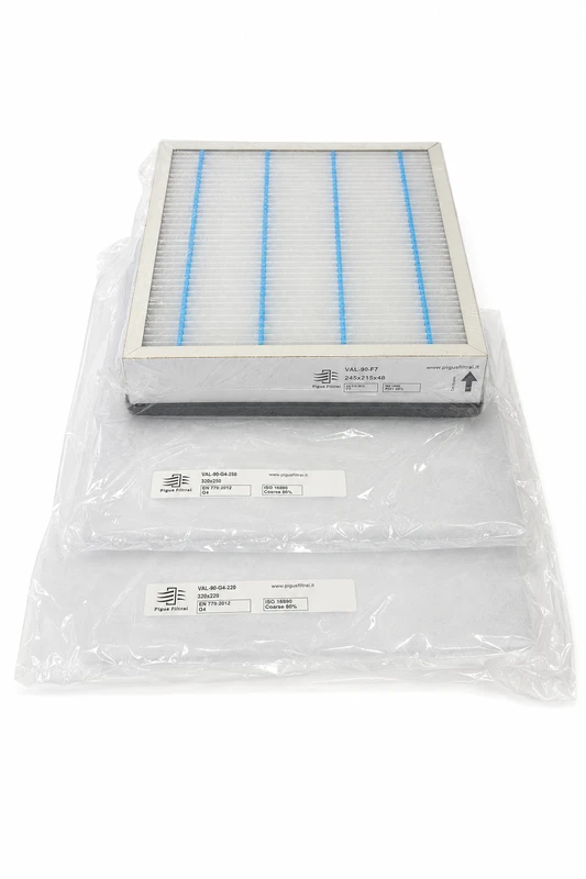 Pigūsfiltrai Filtrų komplektas F7+G4+G4, rekuperatoriui Vallox 90 SE/SC/MC (245x215x48 mm / 320x250x20 mm / 320x220x20 mm)