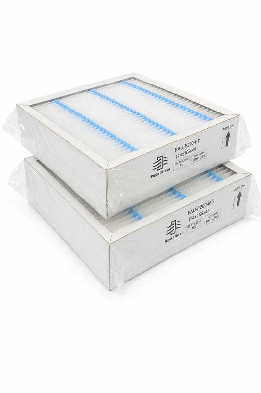 Pigūsfiltrai Filtrų komplektas F7+M5, rekuperatoriui Paul Climos 200 (168x174x44 mm)