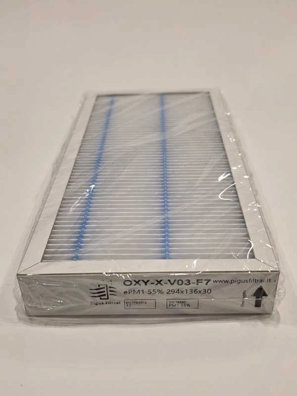 Pigūsfiltrai Filtrų komplektas F7+M5, rekuperatoriui Oxygen X-Air V200 / Easy V200 (O3) (294x136x30)