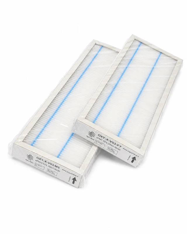 Pigūsfiltrai Filtrų komplektas F7+M5, rekuperatoriui Oxygen X-Air V200 / Easy V200 (O3) (294x136x30)