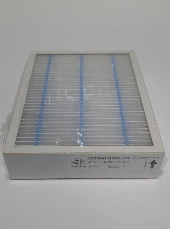 Pigūsfiltrai Filtrų komplektas M5+F7, rekuperatoriui Domekt R 150 F (225x172x46)