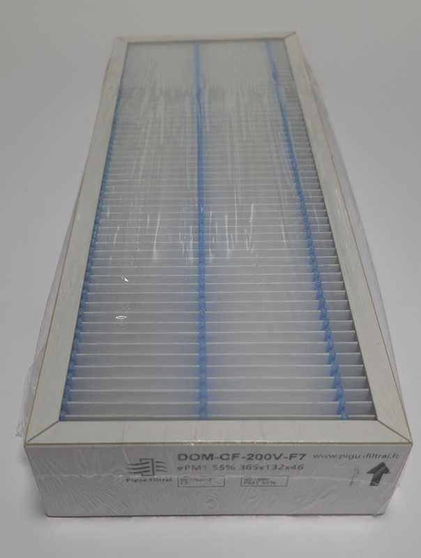 Pigūsfiltrai Filtrų komplektas M5+F7, rekuperatoriui Domekt CF 200V/CF 300V (365x132x46)