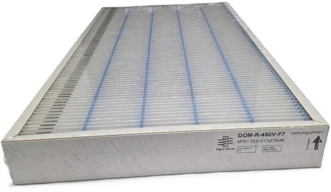 Pigūsfiltrai Filtrų komplektas M5+F7, rekuperatoriui Domekt R 450 V - NUO 2020 (517x278x46)