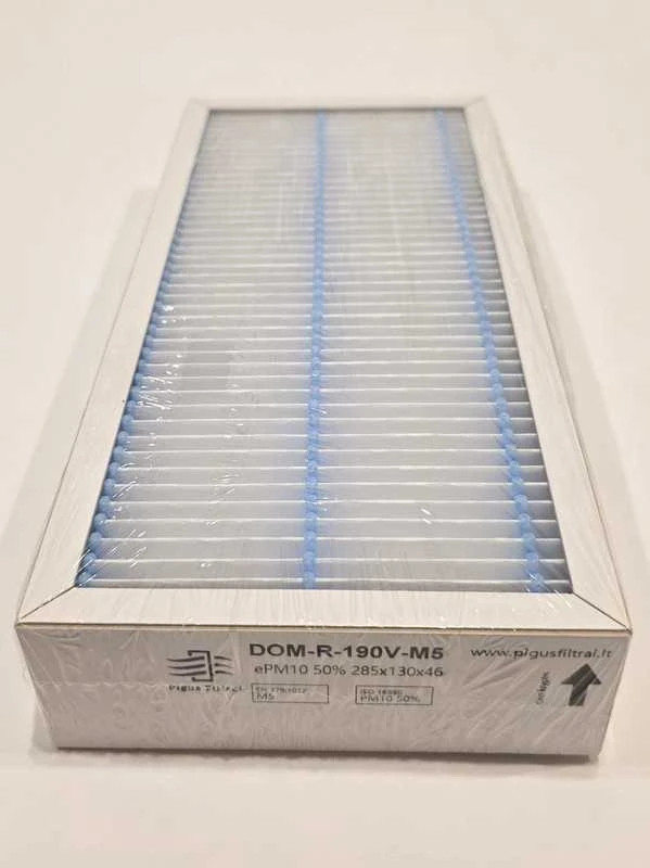 Pigūsfiltrai Filtrų komplektas M5+F7, rekuperatoriui Domekt R 190 V (285x130x46)