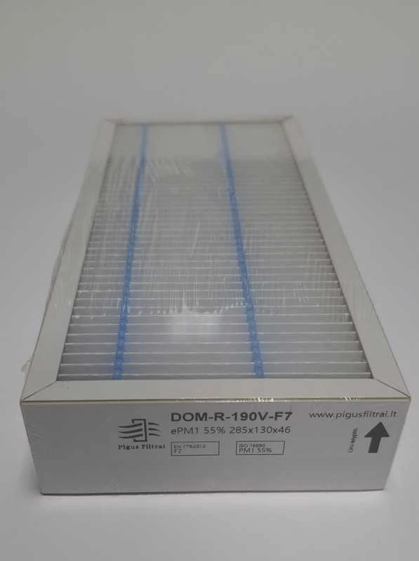 Pigūsfiltrai Filtrų komplektas M5+F7, rekuperatoriui Domekt R 190 V (285x130x46)