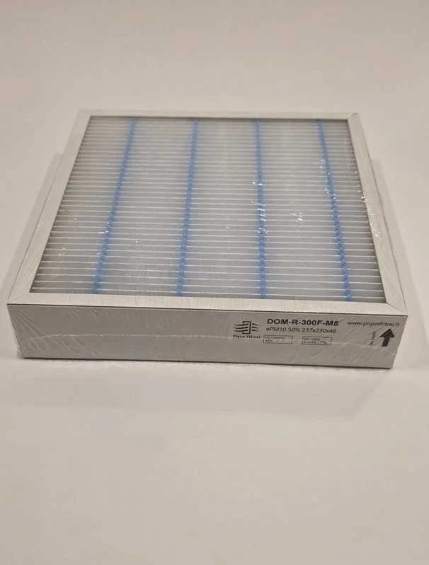 Pigūsfiltrai Filtrų komplektas M5+F7, rekuperatoriui Domekt R 300 F (237x230x46)