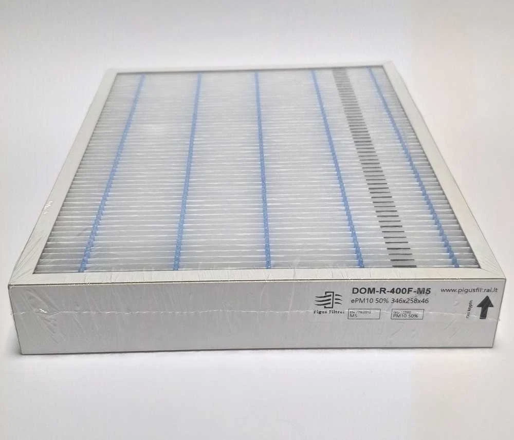Pigūsfiltrai Filtrų komplektas M5+F7, rekuperatoriui Domekt R 400 F (346x258x46)