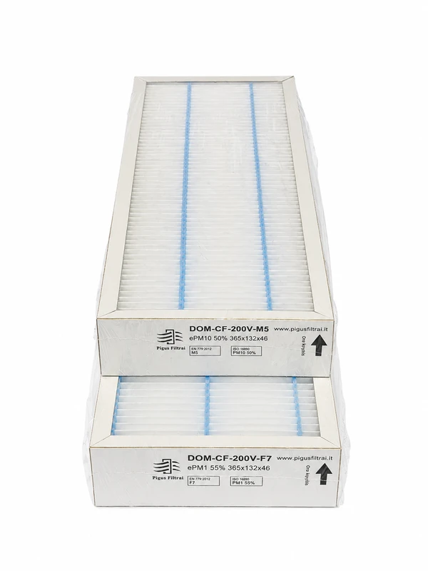 Pigūsfiltrai Filtrų komplektas M5+F7, rekuperatoriui Domekt CF 200V/CF 300V (365x132x46)