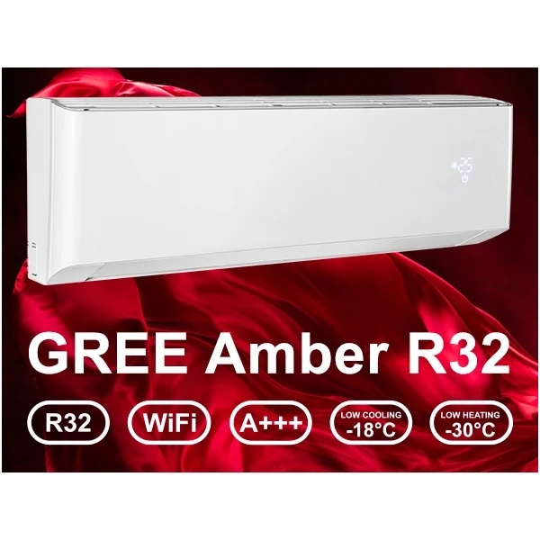 Šilumos siurblys oras-oras Gree Amber Nordic GWH009YD-S6DBB2A/I + GWH09YD-S6DBA2A/O 2,75/3,5 kW aprašymas - Prekės nuotrauka
