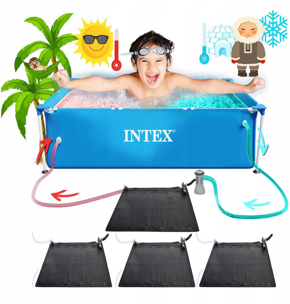 Baseino šildymo kilimėlis Intex (4 vnt.)