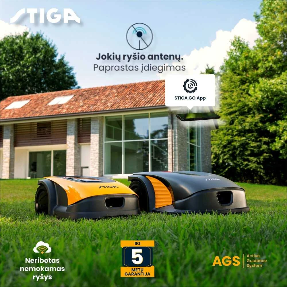 Robotas-vejapjovė Stiga A 1000, 18 cm, 1000 m²