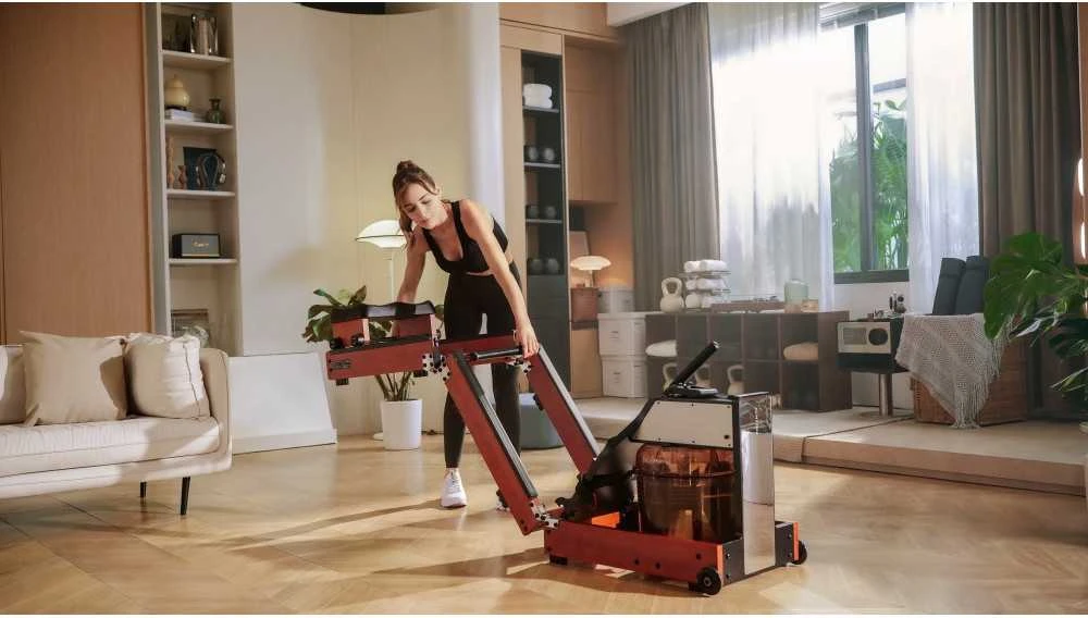 Kingsmith WalkingPad WM10 sulankstomas irklavimo treniruoklis - Riešutmedžio spalva