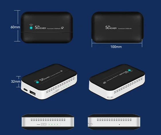 Maršrutizatorius 4G LTE nešiojamas modemas XM42 - išorinė baterija 10000mAh