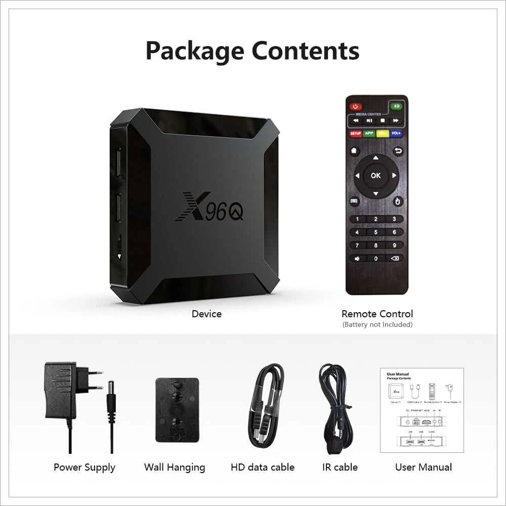 Android TV priedėlis X96Q-H313-2/16GB