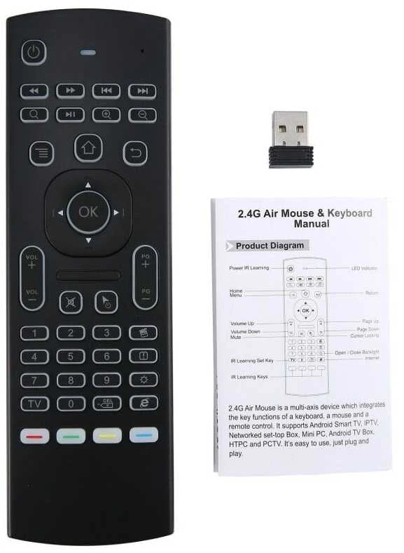 Daugiafunkcinis MX3 Air Mouse pultelis TV priedėliams tv box