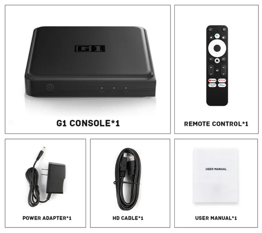 G1 TV priedėlis – Premium Google sertifikuotas TV priedėlis 4/32GB S905X4-J