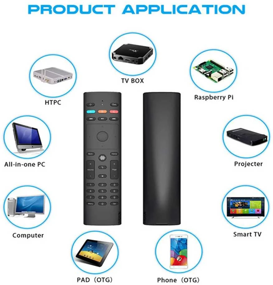 G40 Voice Remote Control Air Mouse pultelis
