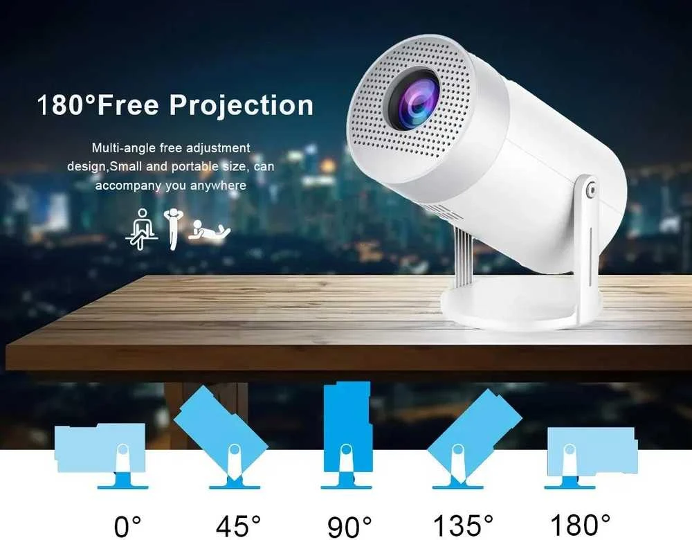 MG50 projektorius – nešiojamas 4K, Android TV 12.0, puikiai tinka Go3, YouTube, IPTV