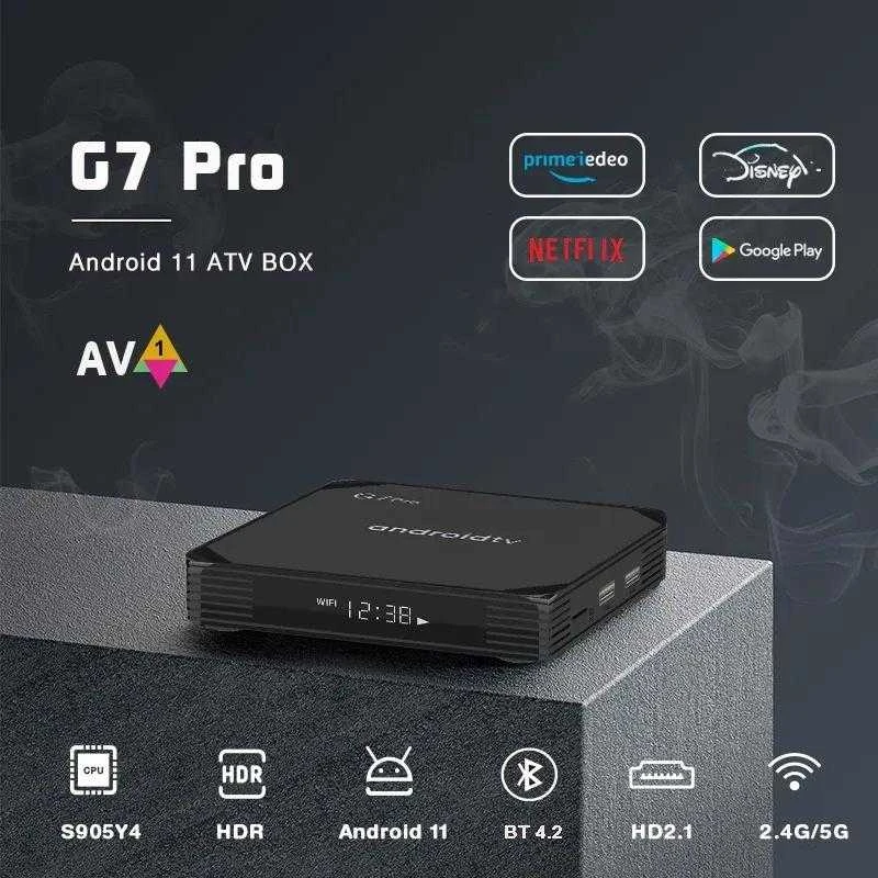TV Priedėlis G7 max - Android 11.0- 4/64GB puikiai tinka Go3 ir SMART IPTV