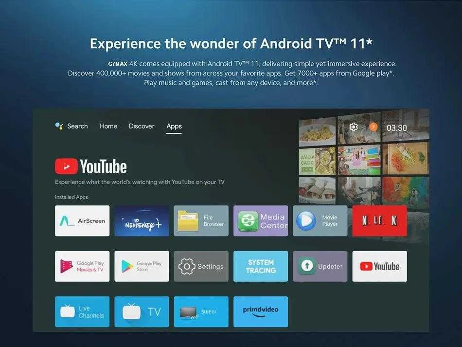TV Priedėlis G7 max - Android 11.0- 4/64GB puikiai tinka Go3 ir SMART IPTV